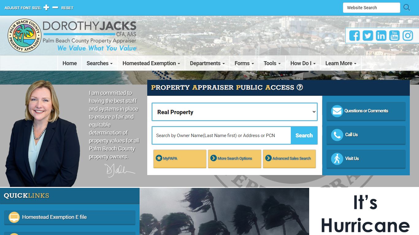 Property Appraiser, Palm Beach County, Florida, USA