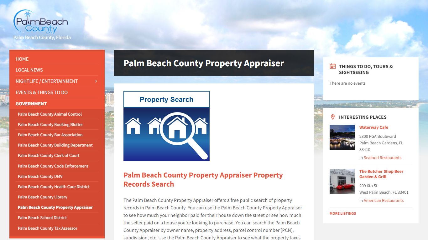 Free Property Records Search - Palm Beach County